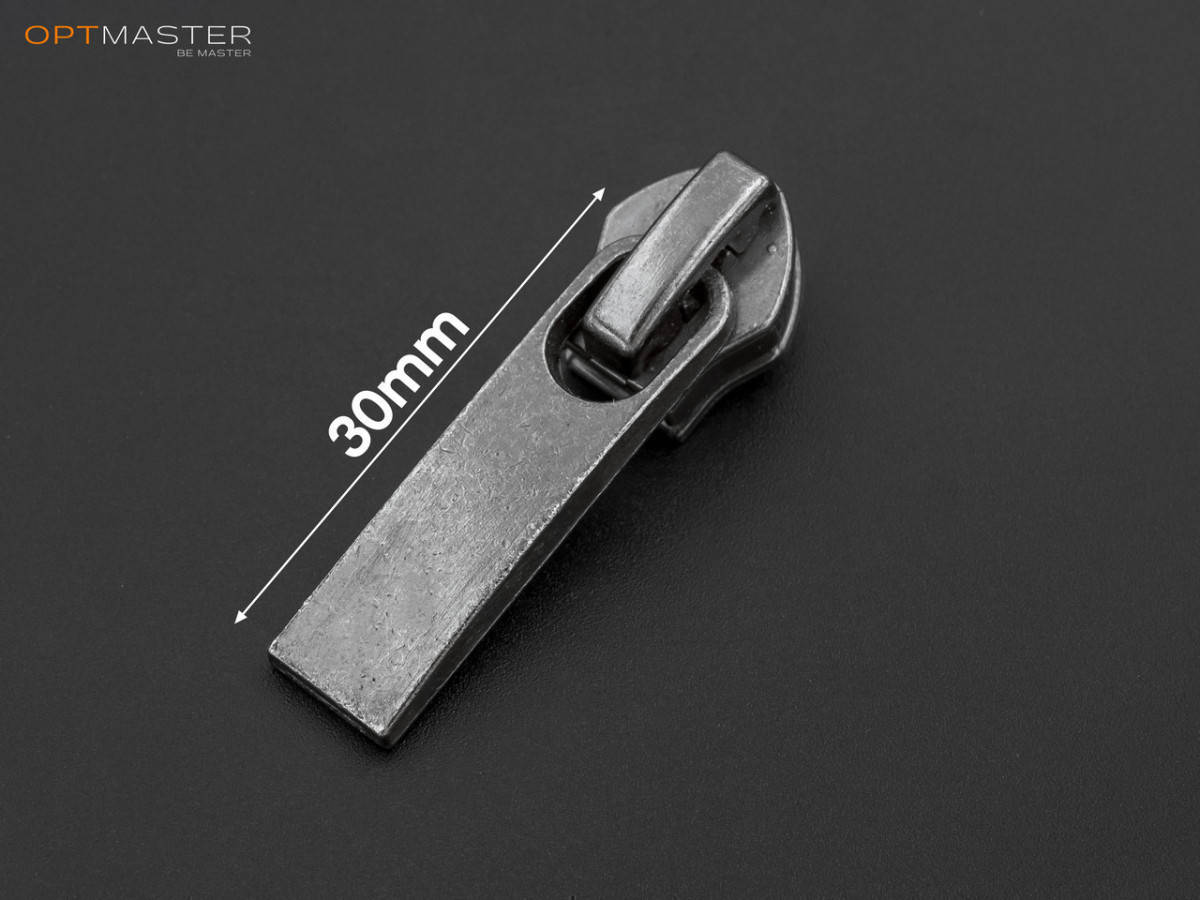 

Бегунок №7 на спиральную молнию, art. XB-299, цв. тёмный никель