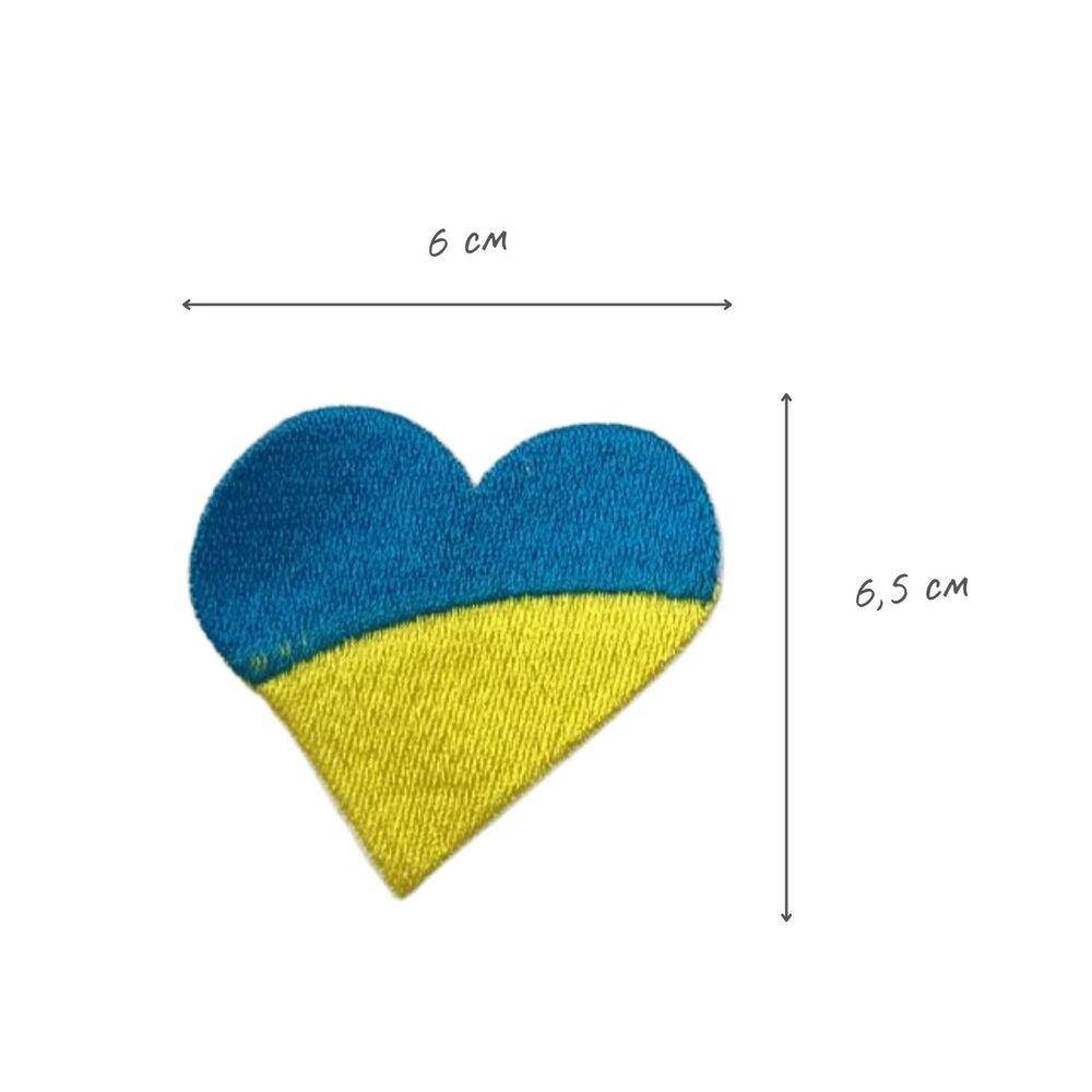 

Шеврон на липучке Сердце 6х6,5 см