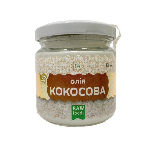 

Кокосовое масло, 180 мл, Эколия