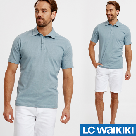 

Голубое мужское поло LC Waikiki / ЛС Вайкики