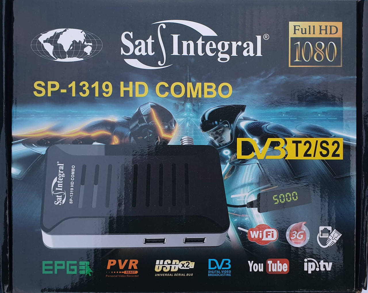 

Sat-Integral SP-1319 HD Combo DVB-S2/T2 HD ресивер + бесплатная прошивка!