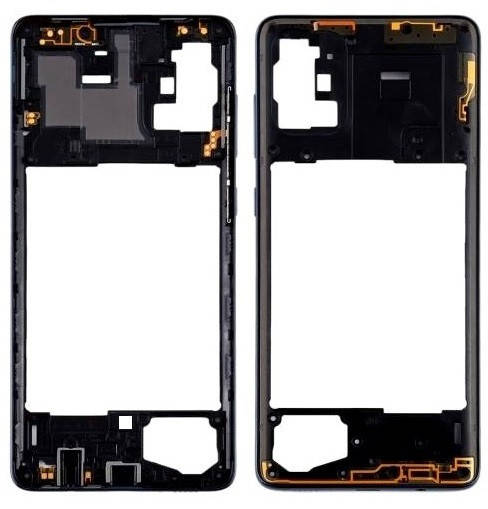 

Средний корпус Samsung A51 (SM-A515) черный сервисный оригинал с разборки