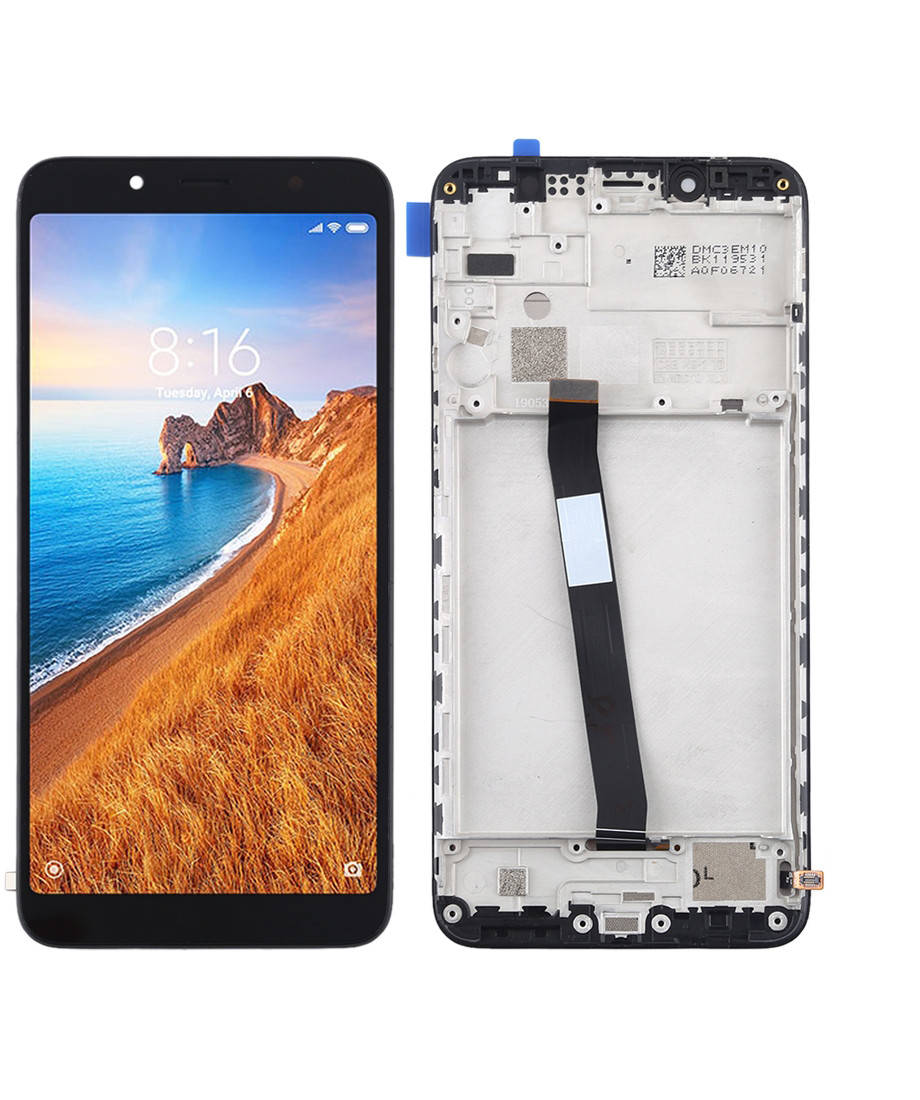 

Дисплей Xiaomi Redmi 7A тачскрин модуль черный в рамке
