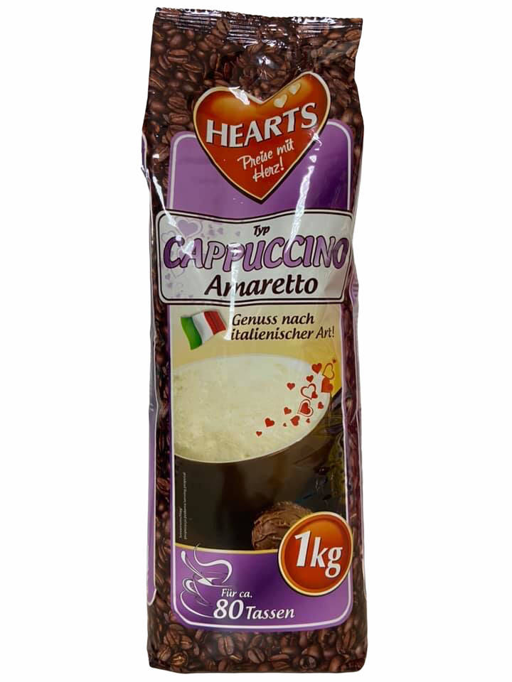 

Капучіно Cappuccino Hearts Amaretto Амаретто 1 кг 4021155108553