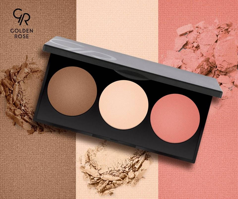 

Набор для контуринга Golden Rose Metals Sculpting Palette (контур, хайлайтер, румяна)