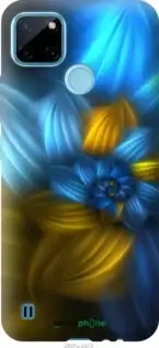 

Чехол на Realme C25Y Узор 46 "2897u-2553-18101", Синий