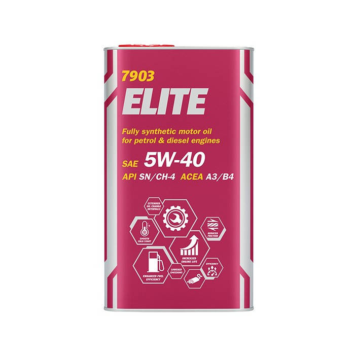

Моторное масло Mannol Elite 5w40 4л Metal