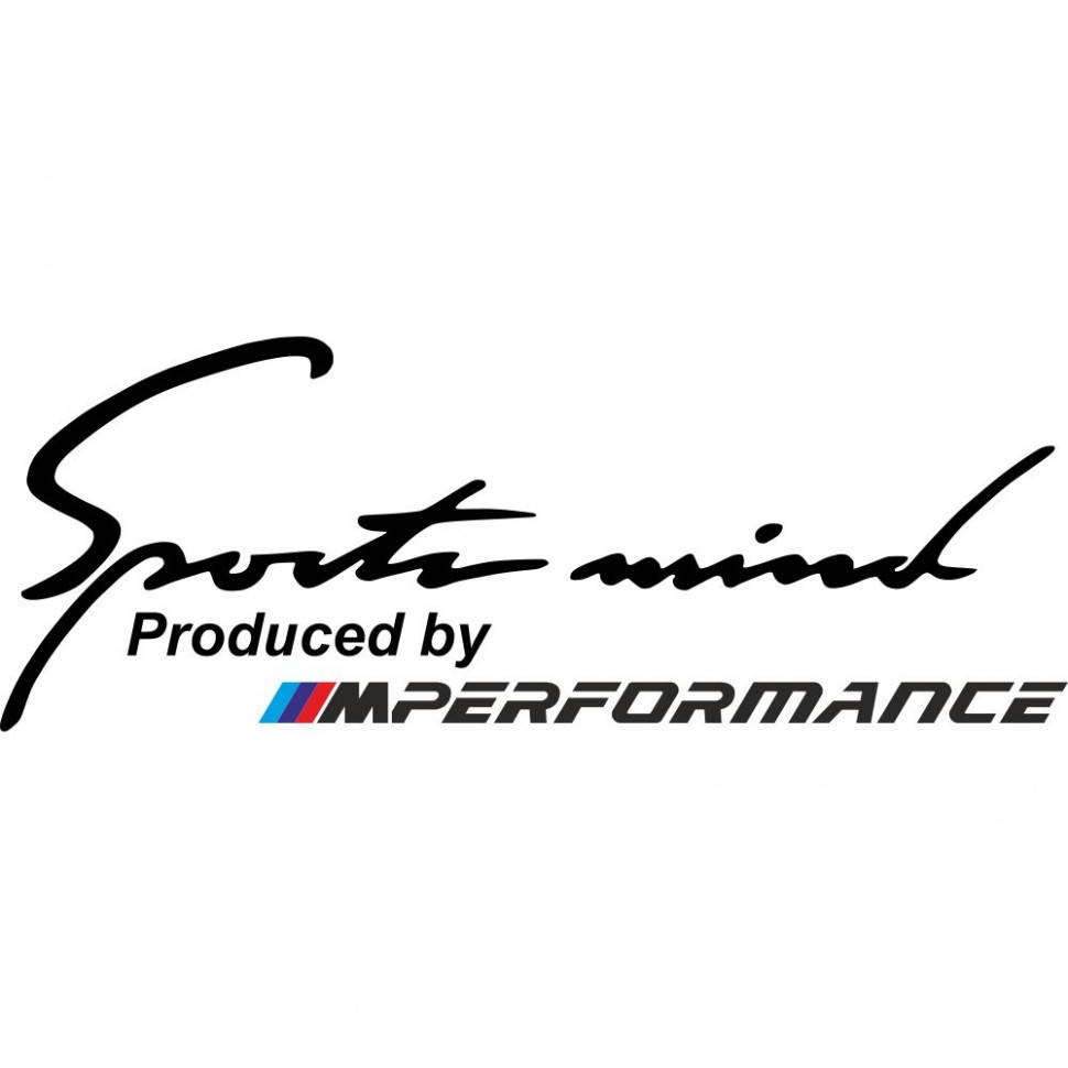 

Виниловая наклейка на автомобиль - Sports mind M Performance v2