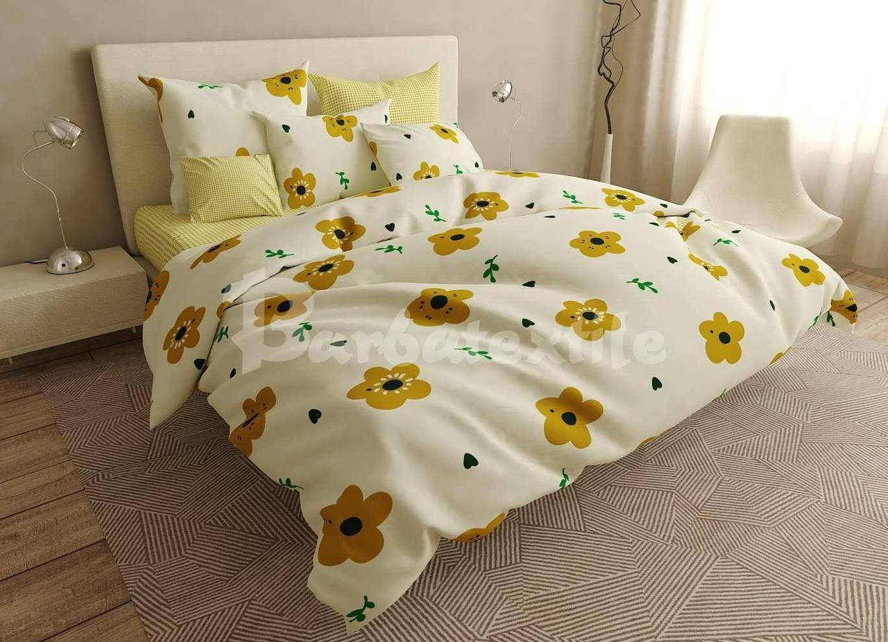 

Цветок солнца флип - Бязь Gold - Полуторный комплект