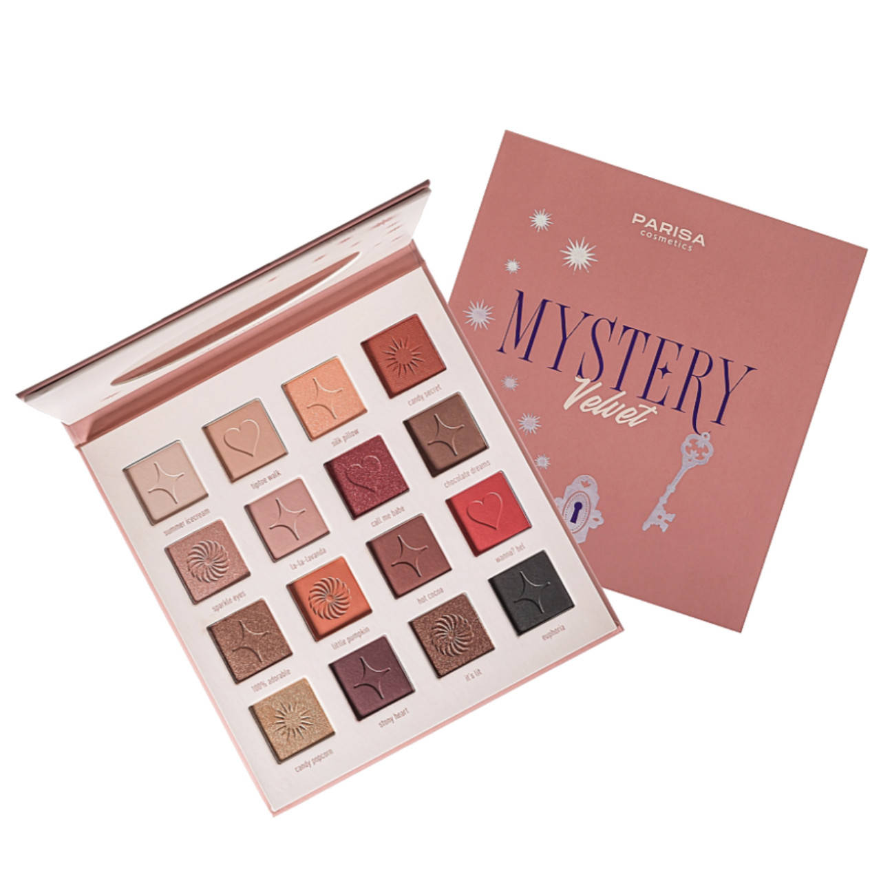 

Палетка теней для век, 16 оттенков Parisa Cosmetics Mystery Velvet 02