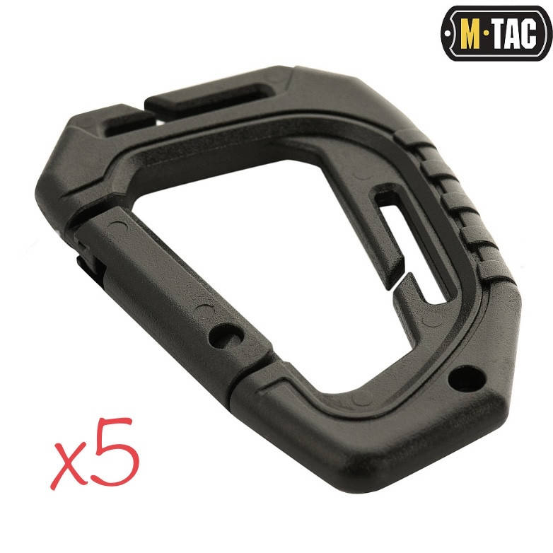 

Набор карабинов M-Tac 5 шт тактический черный