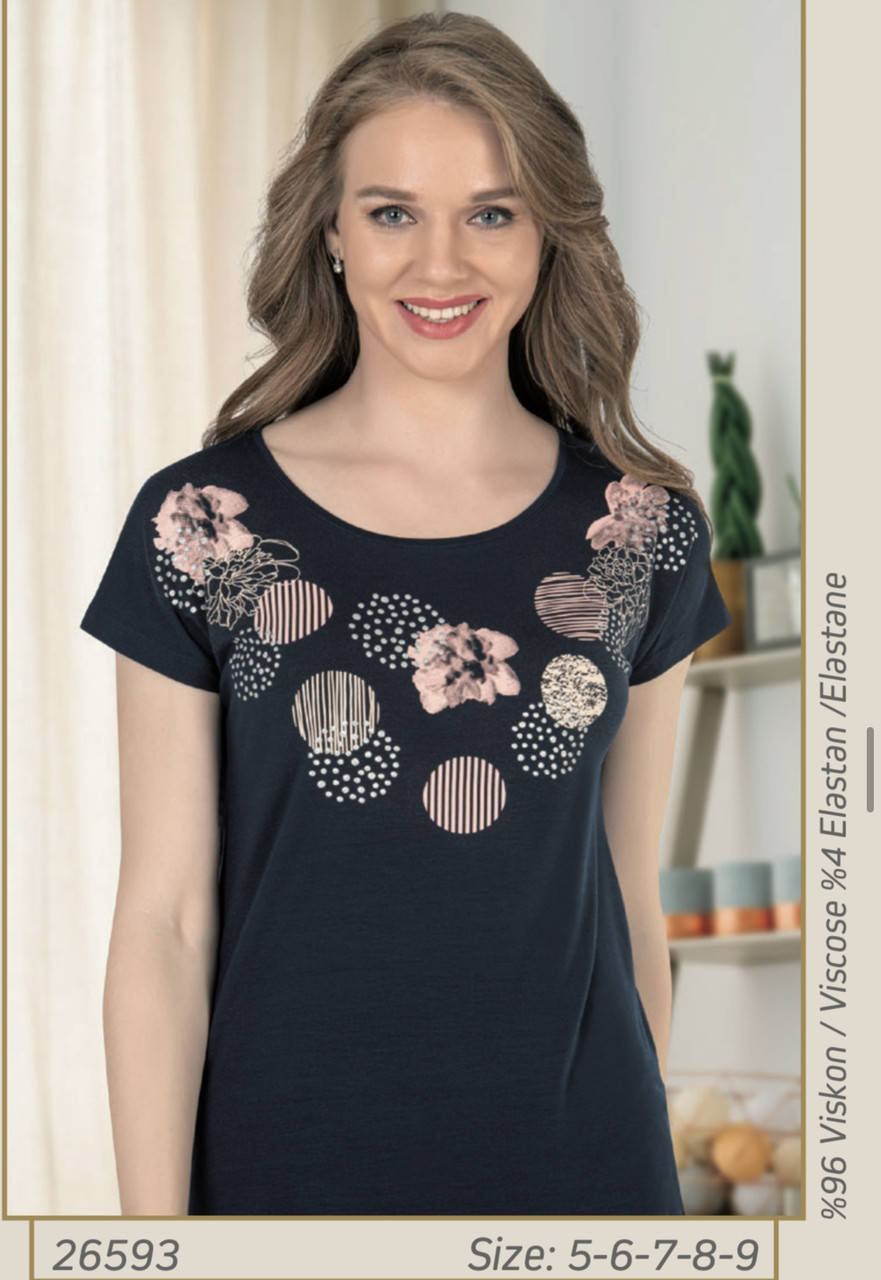 

Футболка женская из вискозы большие размеры OZKAN