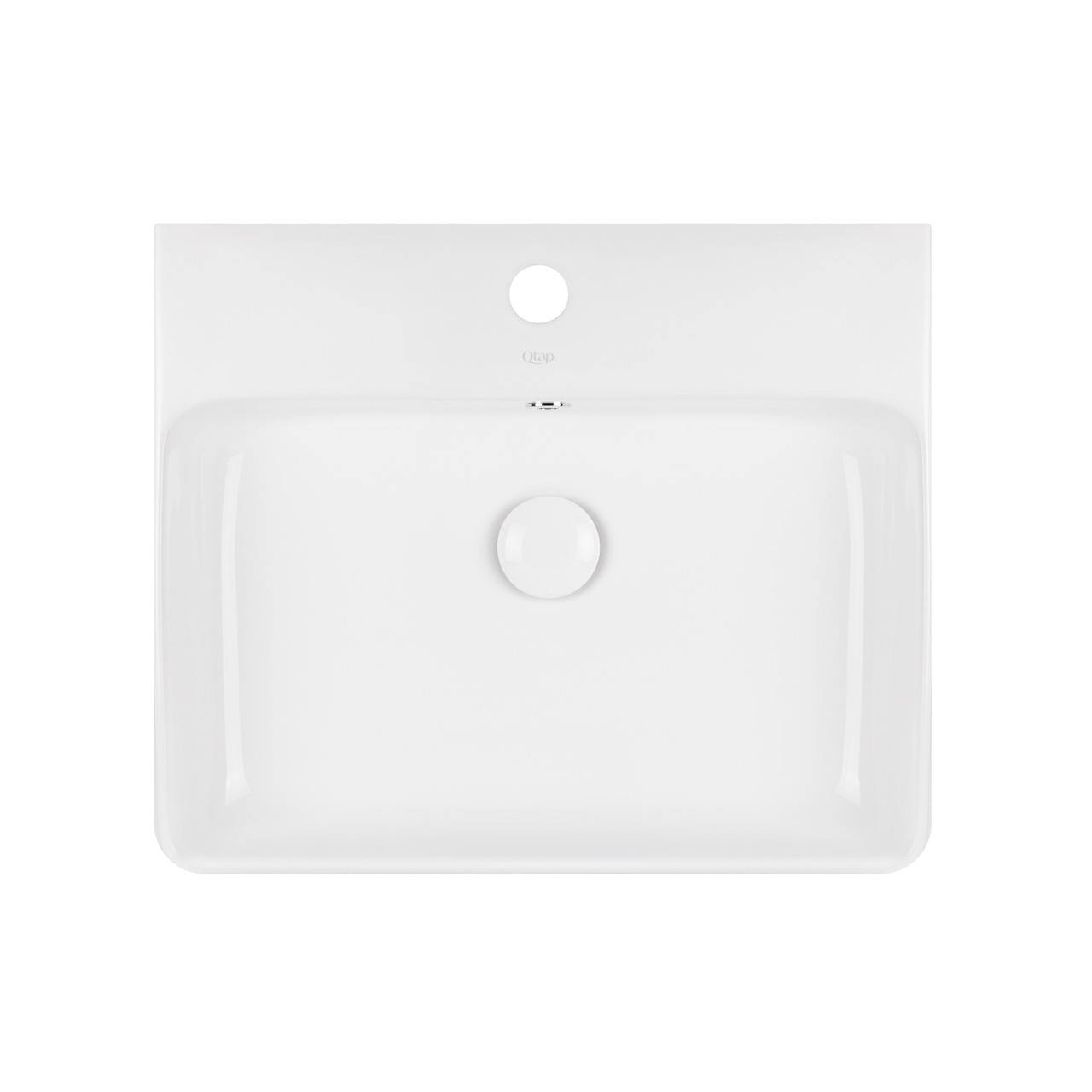 

Раковина Qtap Nando 500х420х130 White с донным клапаном QT1211K404AW, Белый