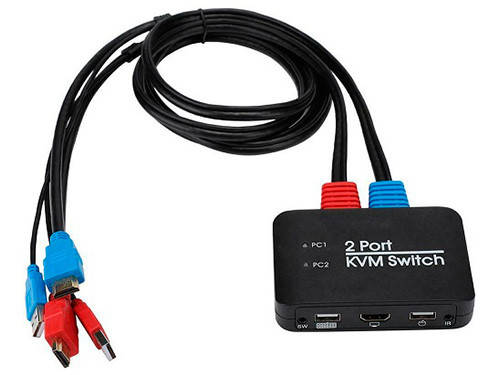 

2-портовый KVM-свич, переключатель USB, 2xHDMI, 4K 60Гц