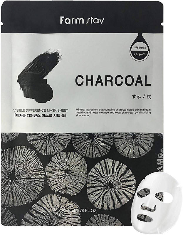 

Тканевая маска с древесным углем FarmStay Visible Difference Mask Sheet Charcoal, 23 мл