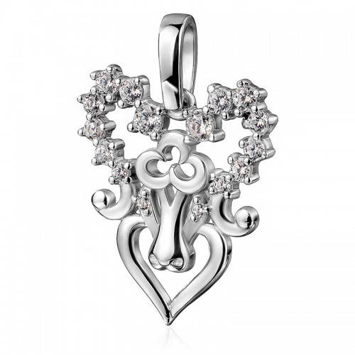 

Серебряная подвеска,знак зодиака, овен