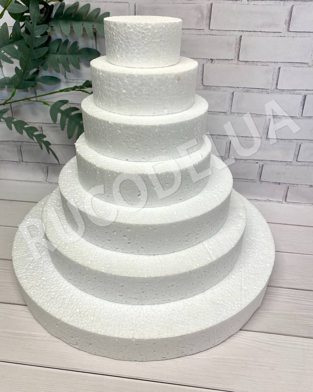 

Основа з пінопласту кругла (25*5 см). Заготовки з пінопласту