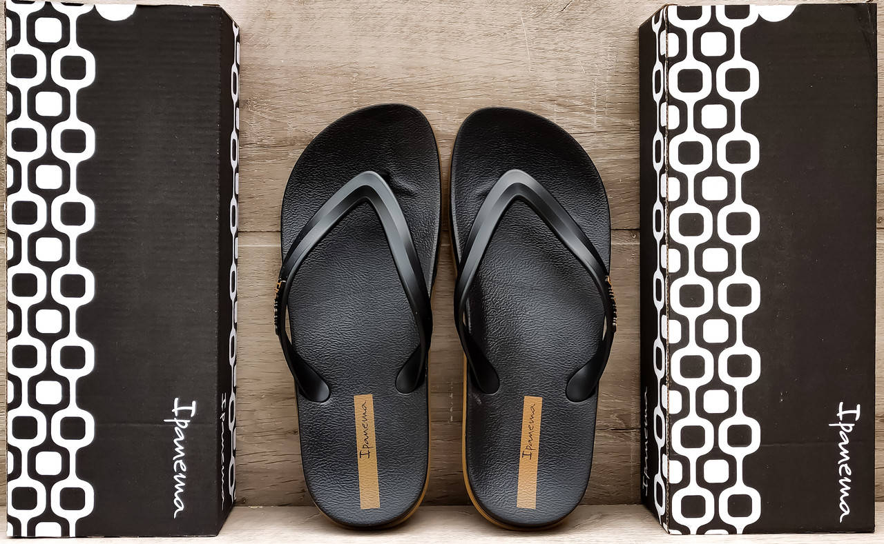 

25 расцветок. Мужские вьетнамки Ipanema Lapa Black/Brown, Черный