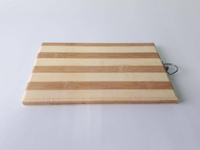 

Бамбуковая разделочная кухонная доска для нарезки овощей и продуктов прямоугольная маленькая Бамбук 26 * 16 cm