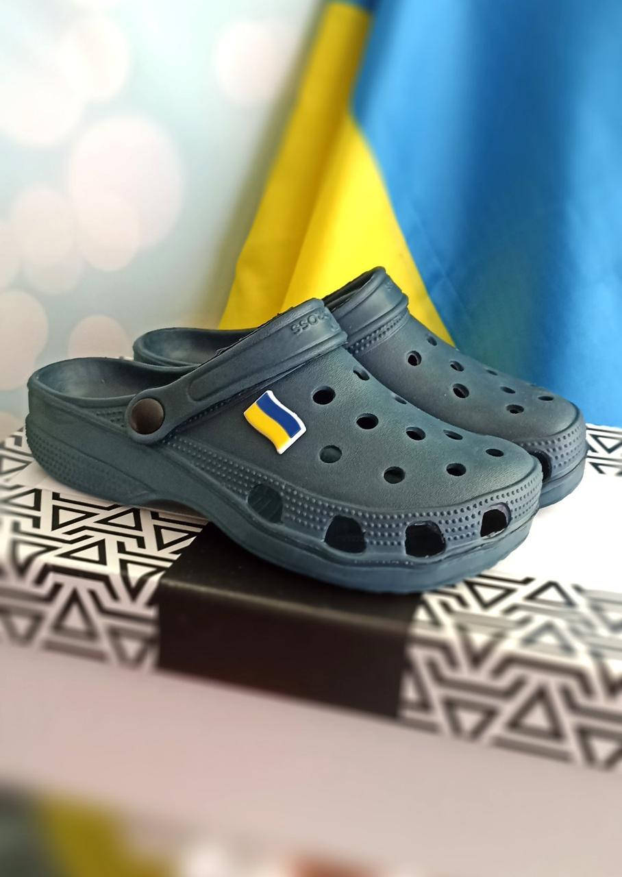 

Детские кроксы камуфляж 34, Хаки