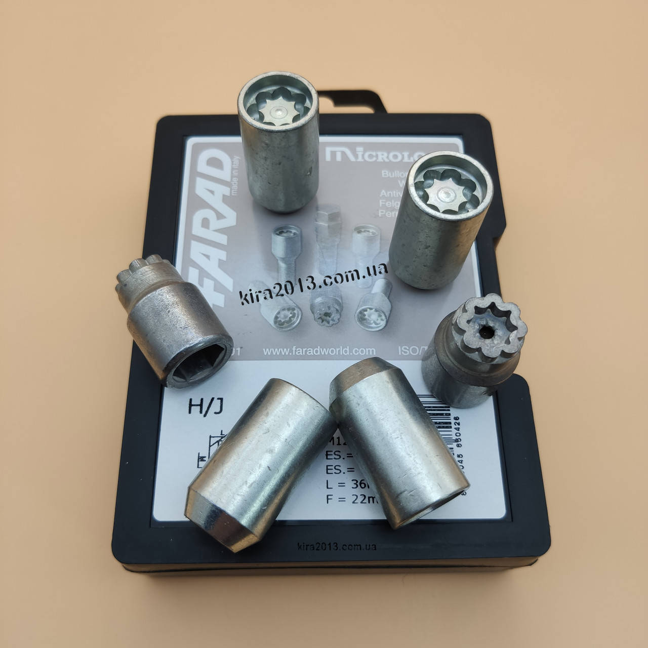 

Гайки секретки под узкие отверстия Farad MicroLock H/J-2CH. Узкие секретки гайки М12х1,5х36мм