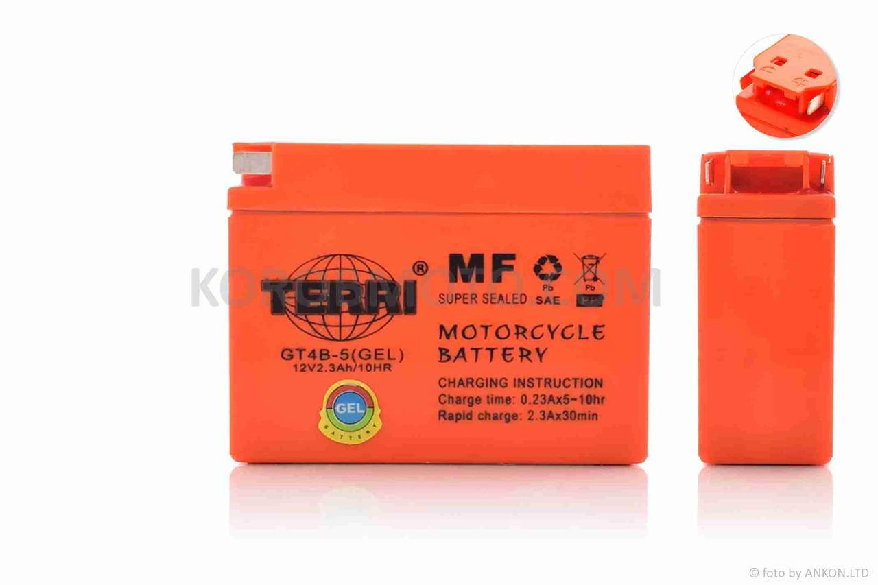 

АКБ 12V 2.3A GEL, Suzuki/Yamaha 113-39-87mm YT4B-BS "TERRI" (2021)