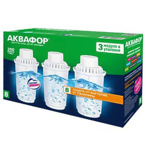 

Сменный модуль Аквафор В 100-8 (картридж В8 комплект 3 шт. опт. )