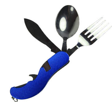 

Мультитул Туристический Мультитул Вилка-Ложка Набор 4 в 1(Ложка, Вилка, Нож И Открывалка Для Бутылок