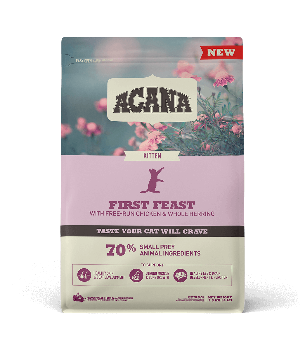 

ACANA (Акана) FIRST FEAST Kitten 1,8 кг (курица, рыба) - низкозерновой корм для котят всех пород