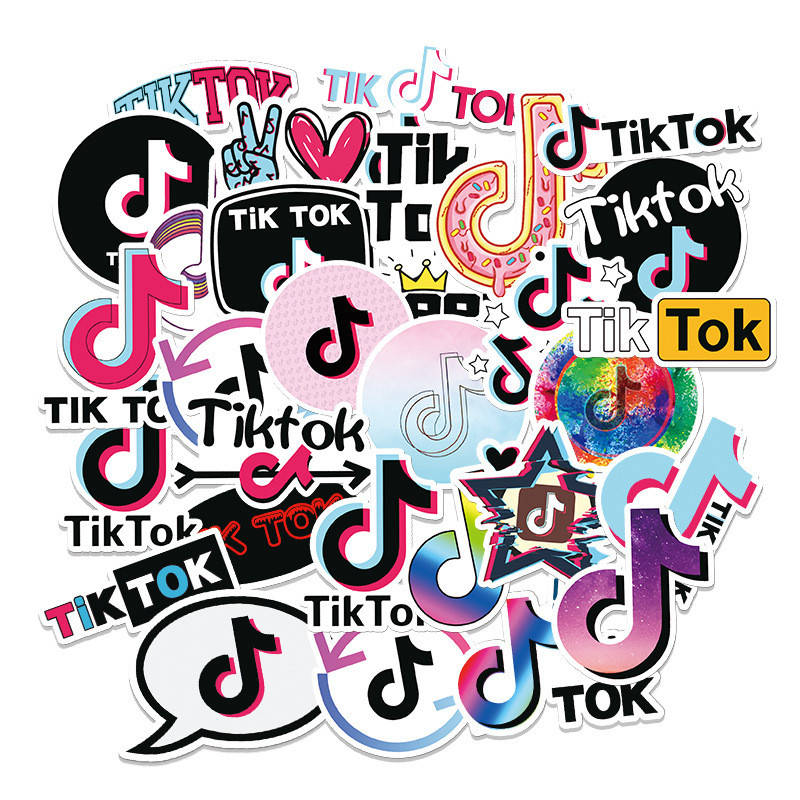 

Набор стикеров Tik Tok - 50 шт - Виниловые наклейки на ноутбук, авто, велосипед