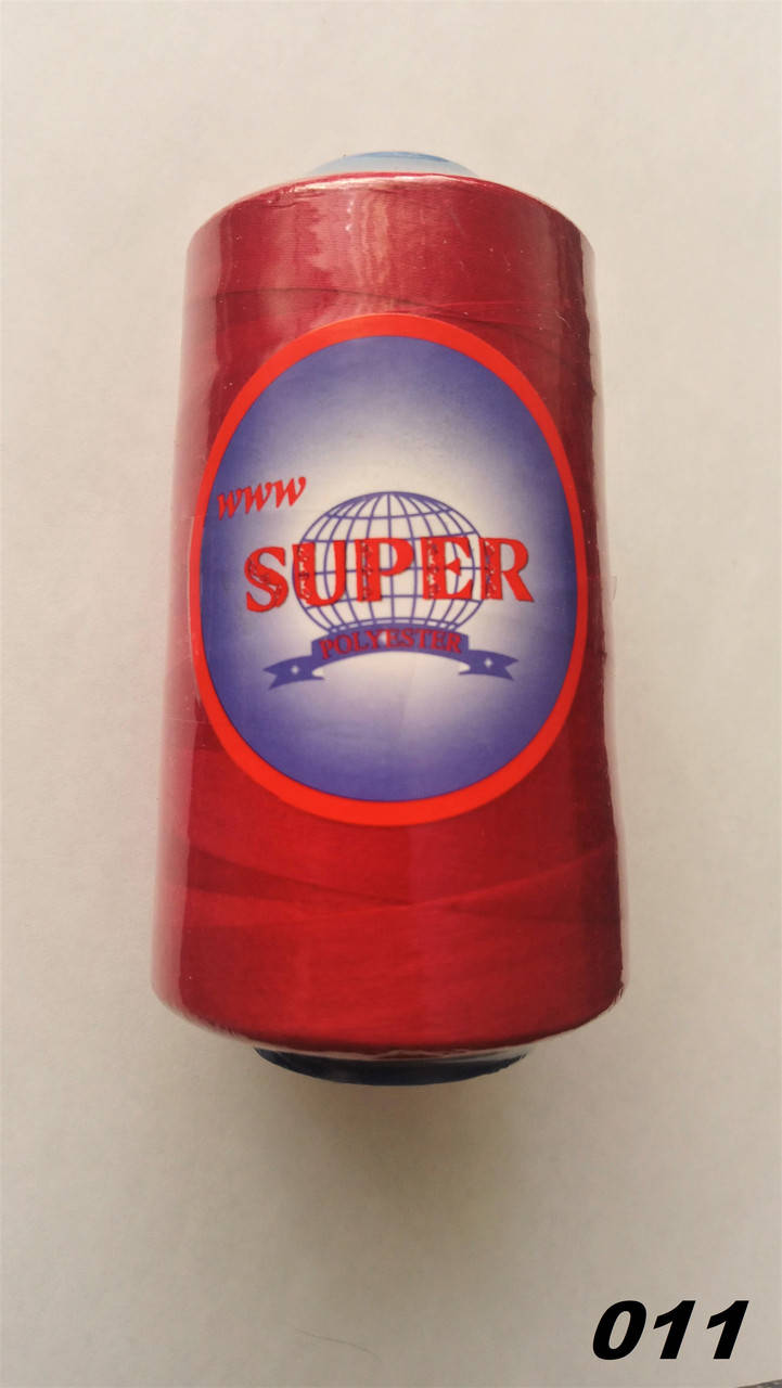 

Нитки швейные 40/2 4000 ярдов ТМ Super, Красный