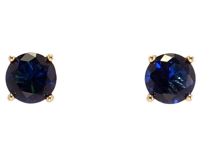 

Серьги Xuping Позолота 18K гвоздики "Темно-синие кристаллы в 4-х крапановой оправе" ø 7мм