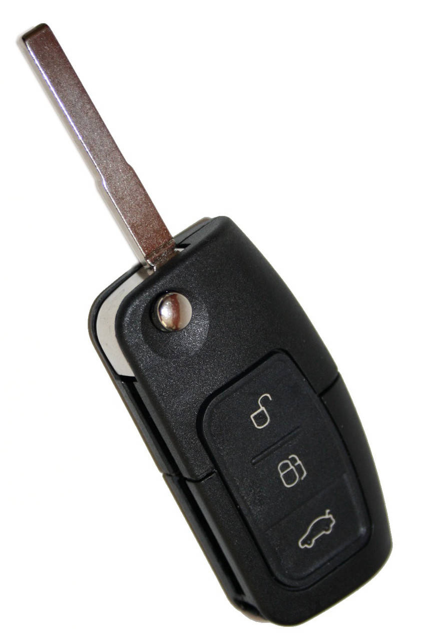 

Ключ выкидной Ford Mondeo, Focus, Fusion 3 кнопки 433MHz чип 4D 63 80Bit лезвие HU101