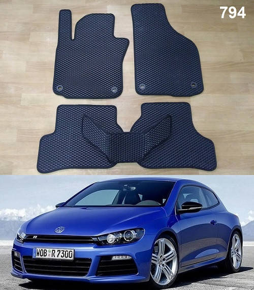 

Коврики ЕВА в салон Volkswagen Scirocco '09-17, Черный