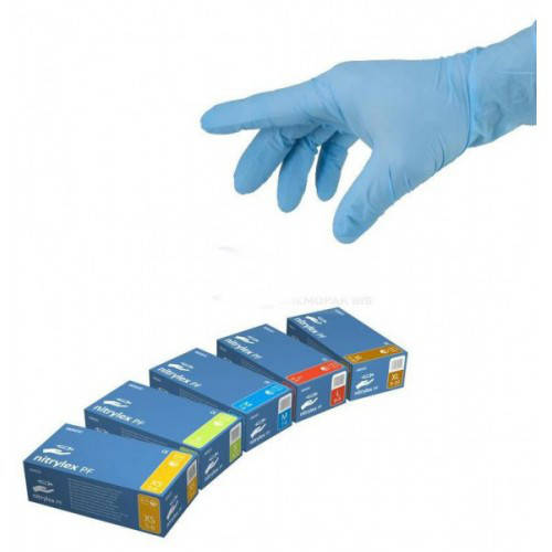 

Нитриловые перчатки Nitrilex клаcсик (50 пар/100 шт в упаковке), Голубой