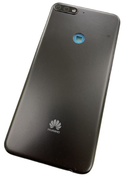 

Задняя крышка Huawei Y7 Prime 2018 черная оригинал + стекло камеры, Черный