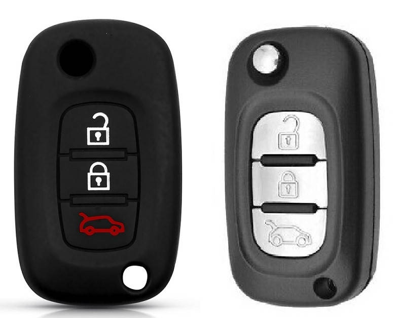 

Renault Силиконовый чехол для ключа KC09, Черный