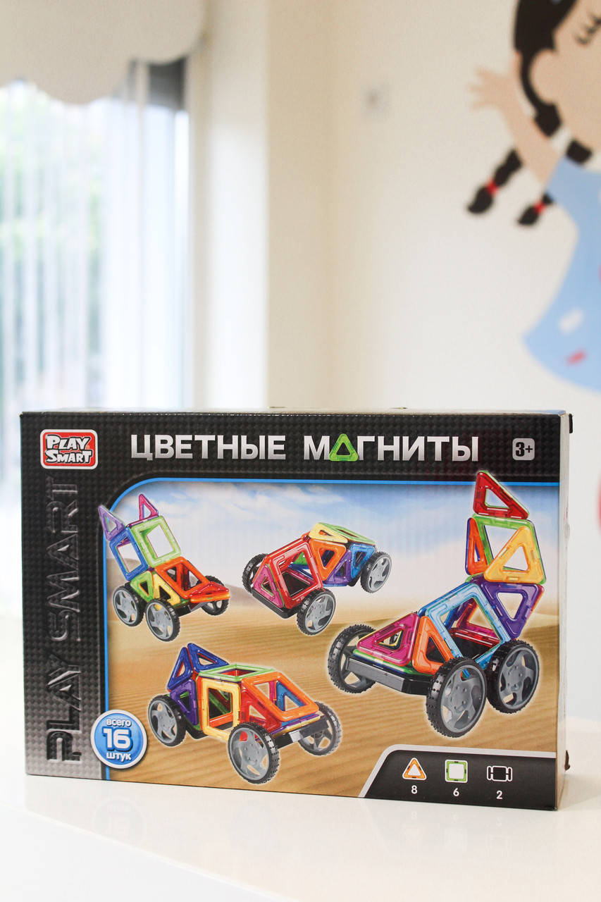

Магнитный конструктор Транспорт Play Smart 2426