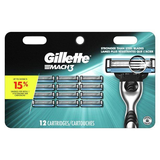 

Cменные картриджи Gillette Mach3 (12 шт) USA