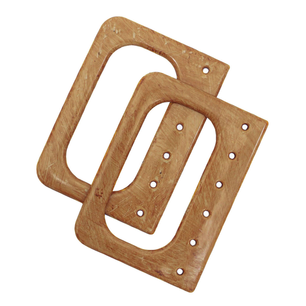 

НЕЛИКВИД Прямоугольные пластиковые ручки для сумок "Винтаж" 14 см Капучино