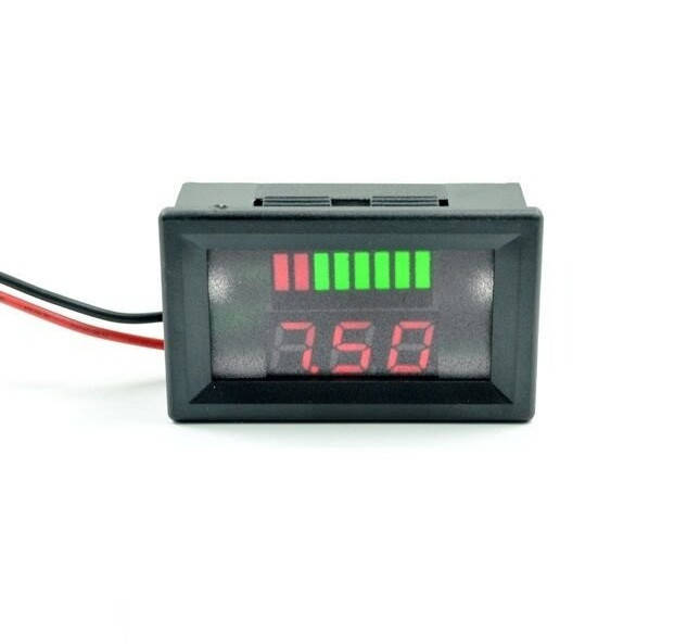 

Индикатор напряжения батареи DSN-VQ128 12-60V синий