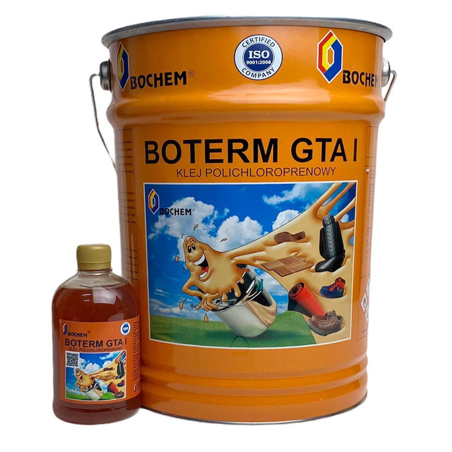 

Клей BOTERM GTA I 0,5л, полихлоропреновый для кожзама, ткани, карпета, Польша