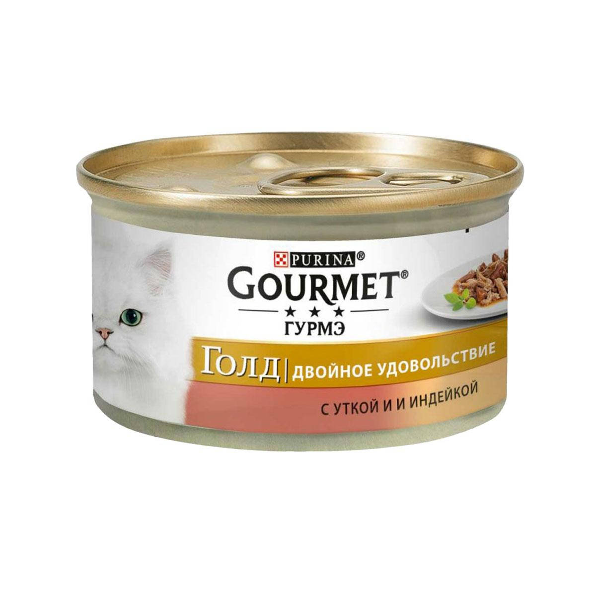 

Gourmet Gold (Гурмет Голд) двойное удовольствие с уткой и индейкой 85 г