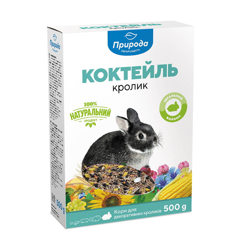 

Коктейль Кролик корм для декоративных кроликов 500г