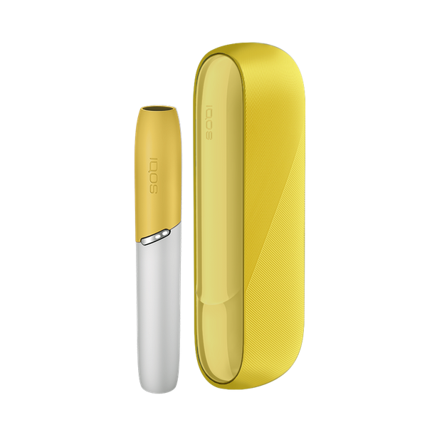 

Набор 3в1! Силиконовый чехол + боковая панель + колпачок для Iqos 3/ Iqos 3 Duo (Айкос 3 дуо) Желтый