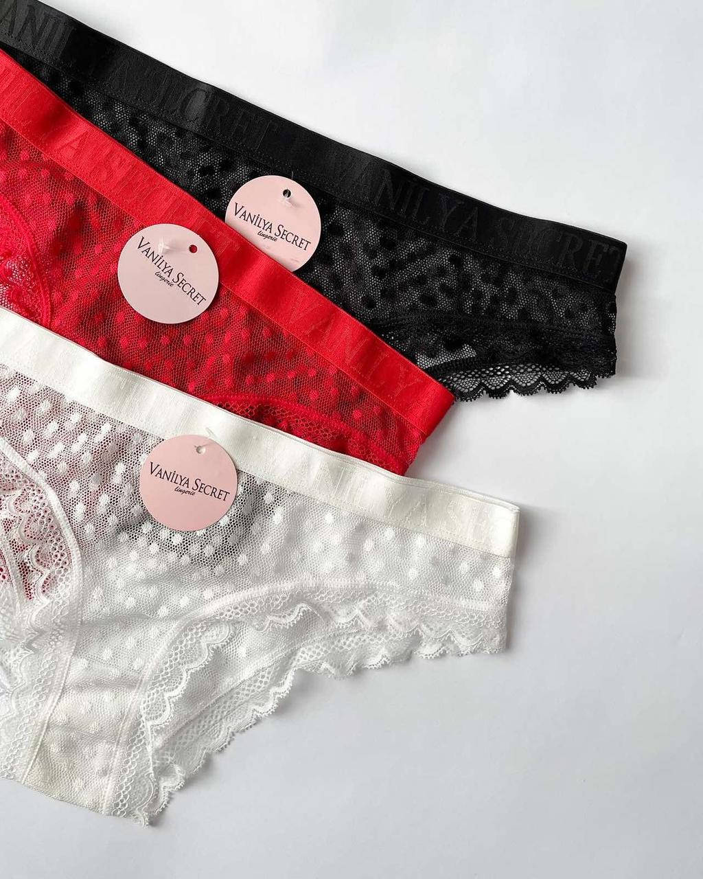 

Трусики слип из сетки Vanilya Secret, Разные цвета