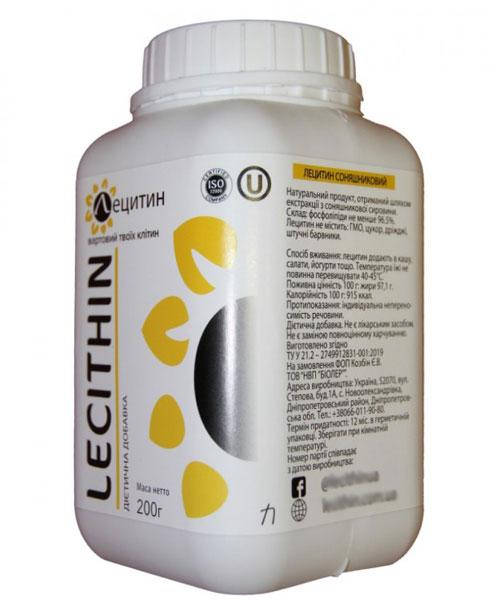 

Лецитин подсолнечный Биолер 200 г