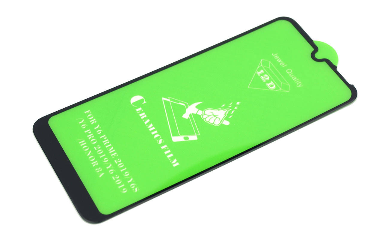 

Защитное стекло Ceramics Huawei Y6 2019, Черный