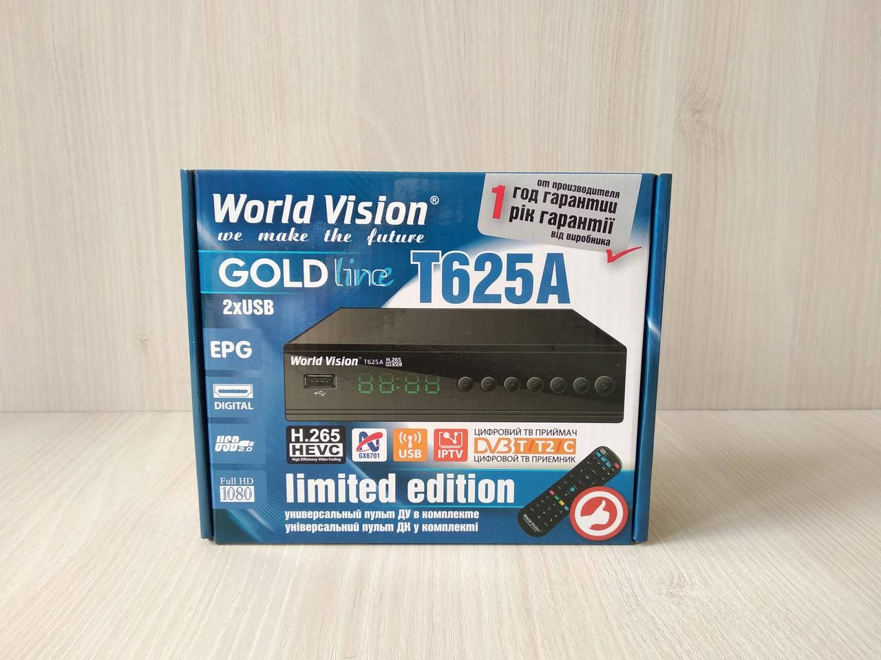 

World Vision T625A цифровой эфирный ресивер DVB-T/Т2/C