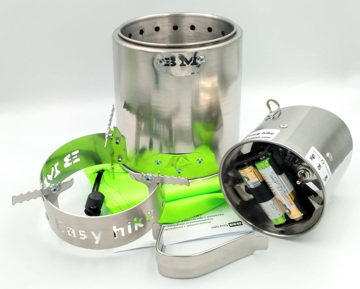 

BM easy hike Горелка (печка-щепочница) "Airwood Euro-h BM" - твердотопливная, стальная, ультралегкая.